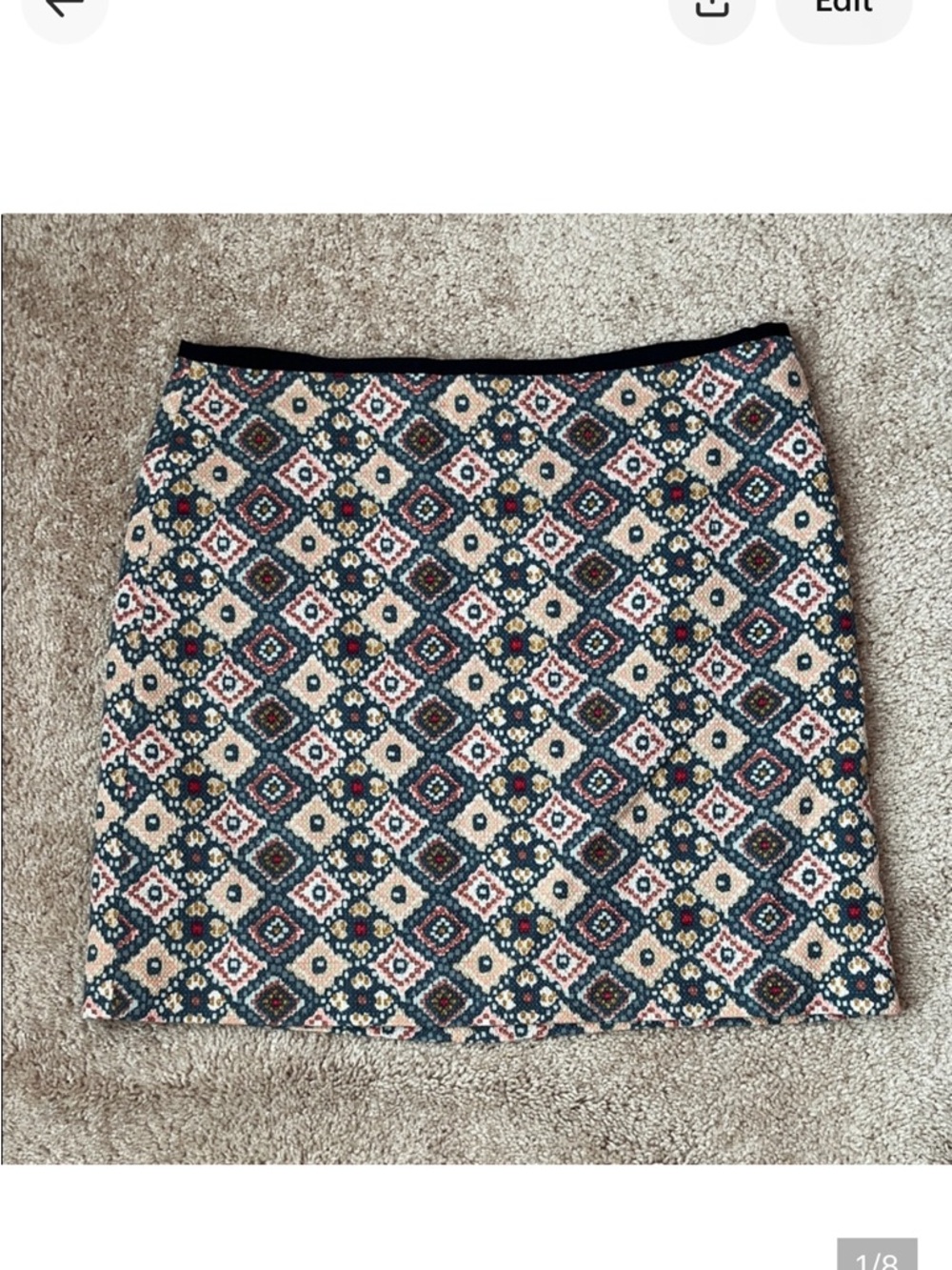 LOFT Patterned Skirt